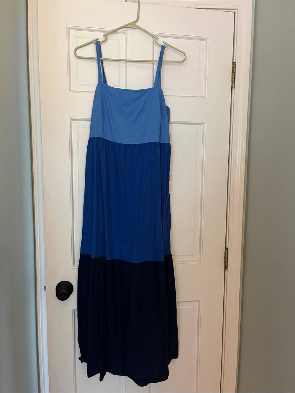 Loft Fashion Blue Colorblock Maxi Dress